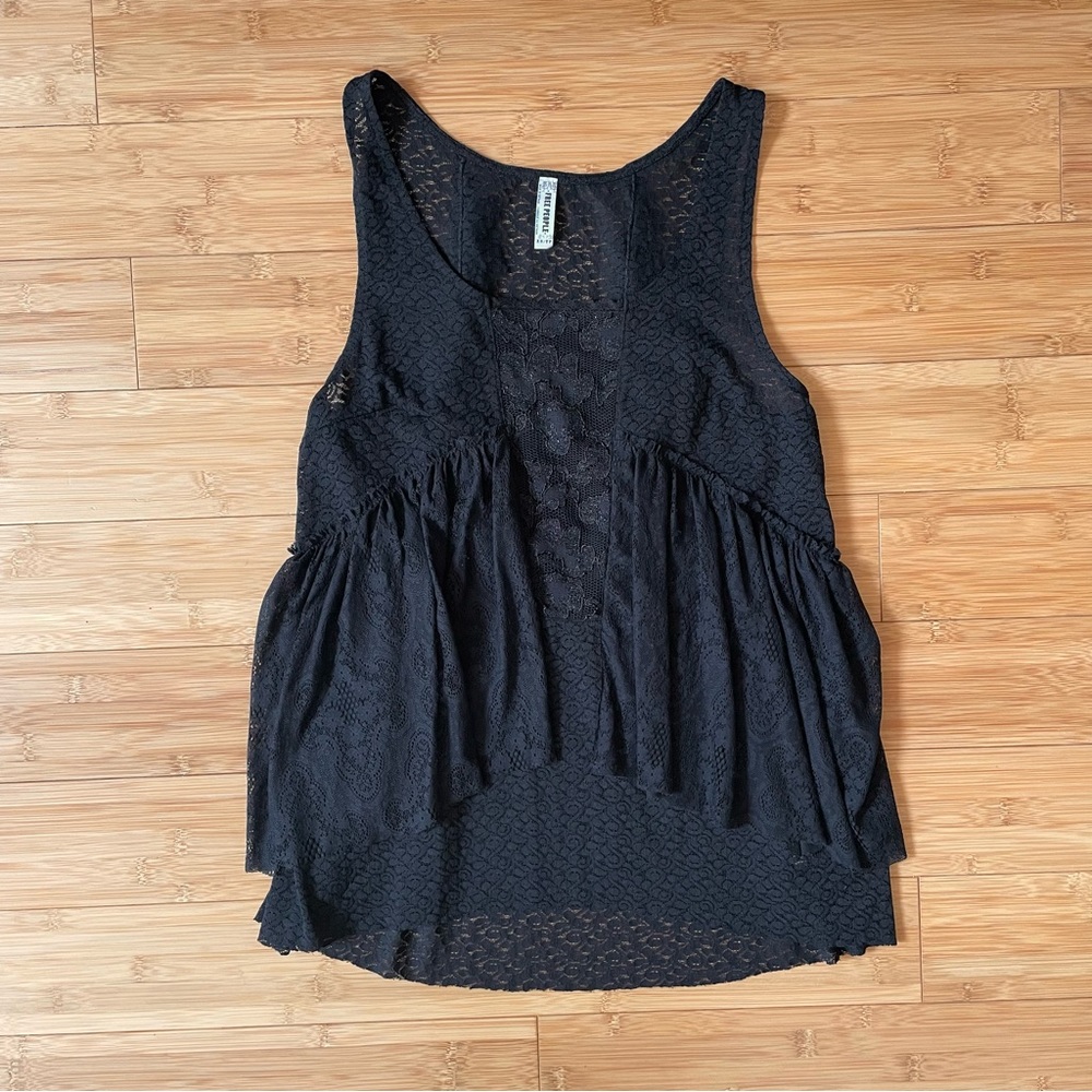 Free People Boho Lace Tank Top
